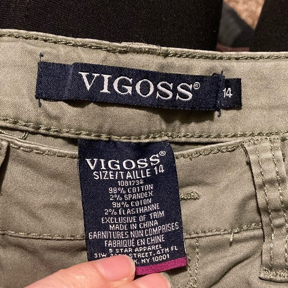 Vigoss Olive Green Skinny Pants - Picture 2 of 6